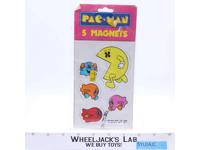 Pac-Man Magnet Set 5Pc 1980 Midway Plymouth Inc Vintage NEW SEALED