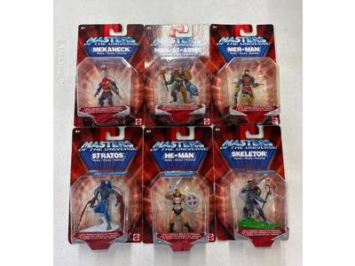 Lot of 6 He-Man Masters Of The Universe 200X Minis MOTU 2002 Mattel NEW MOSC