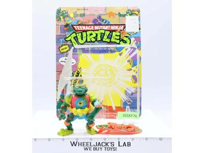 Mike the Sewer Surfer W/Card 100% Complete TMNT 1990 Playmates Action Figure
