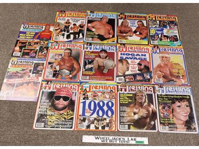 WWF 1989 Pro Wrestling Illustrated Magazine Lot of 14 w/ Posters Summer Fall