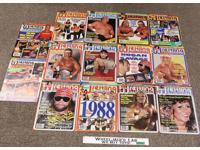 WWF 1989 Pro Wrestling Illustrated Magazine Lot of 14 w/ Posters Summer Fall