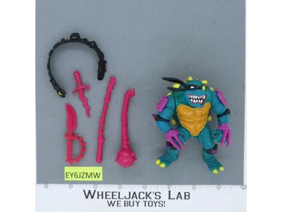 Slash 100% Complete Teenage Mutant Ninja Turtle TMNT 1990 Playmates Vintage