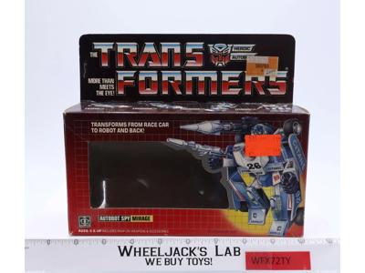 Mirage BOX ONLY 1985 Action Figure Vintage Hasbro G1 Transformers