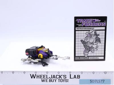 Bombshell 100% Complete 1985 G1 Transformers Rhinoceros Beetle Action Figure