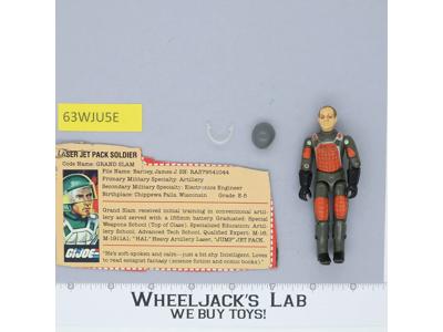 Grand Slam V1.5 Swivel Arm 100% Complete G.I. Joe 1983 Hasbro Vintage Figure