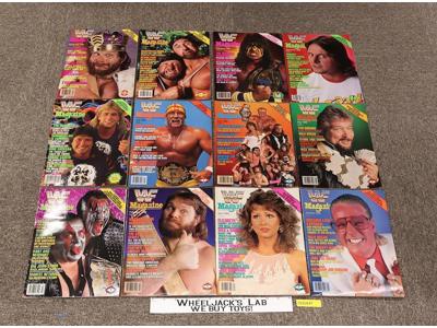 Official WWF Magazine Complete 12 Issues 1989 HULK Rockers Warrior Piper Hacksaw