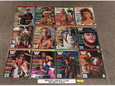 Official WWF Magazine Complete 12 Issues 1992 HULK Undertaker WARRIOR Hart MACHO