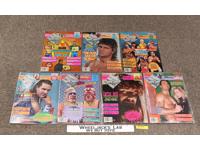 WCW Magazine LOT of 7 Issues 1993 w/ Posters Wrestling Sting Badd Scorpio Hyatt
