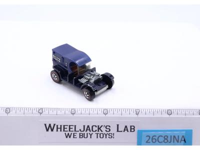 Paddy Wagon Dark Blue w/ Brown Int 1969 Hot Wheels Mattel Redlines RL Vintage US