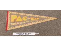 Pac-Man Video Expo Pennant Flag Banner 1988 Vintage 30in x 12in