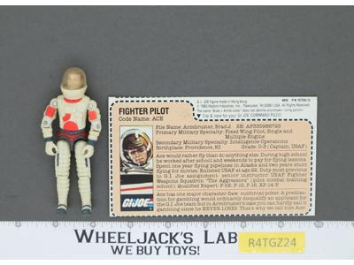 Ace V1 100% Complete G.I. Joe 1983 Hasbro Vintage Action Figure