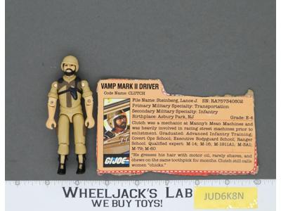 Clutch V2 100% Complete 1984 G.I. Joe Hasbro Vintage Action Figure
