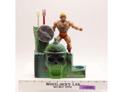 He-Man Talking Toothbrush WORKS Masters Of The Universe MOTU He-Man 1984 Mattel