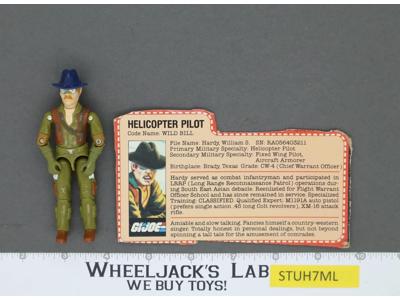 Wild Bill V1 100% Complete G.I. Joe 1983 Hasbro Vintage Action Figure
