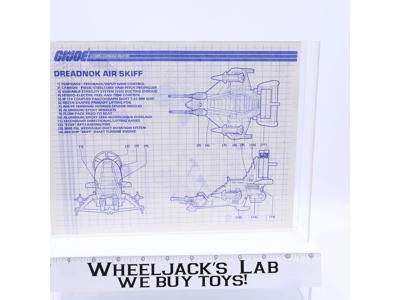 Dreadnok Air Skiff 1987 ORIGINAL Instructions Blueprints G.I. Joe Hasbro