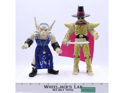 Lot of 2 Bones & Finster Evil Space Aliens Mighty Morphin Power Rangers Bandai