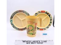 Star Wars ESB ROTJ ANH 2 Plates + 1 Drink Pitcher 1980 Deka Plastic Vintage