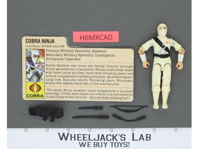 Storm Shadow V1 100% Complete G.I. Joe 1984 Hasbro Vintage Action Figure