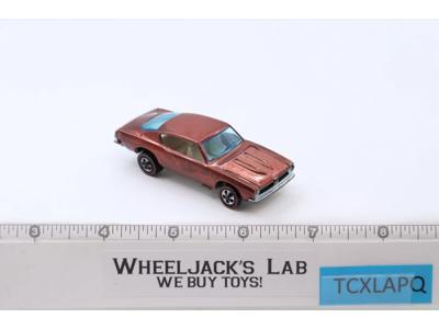 Custom Barracuda Copper w/White Interior 1967 1968 Redline Hot Wheels Mattel Vtg