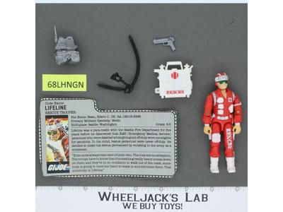 Lifeline V1 100% Complete 1986 G.I. Joe Hasbro Vintage Action Figure
