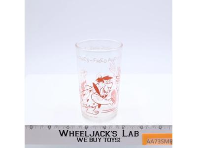 Flintstones Fred & Barney Bowl Duck Pins Jelly Glass Hanna-Barbera 1962 Cup