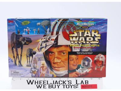 #65817 Rebel Pilot/Hoth Star Wars Micro Machines 1996 Galoob Playset NEW SEALED