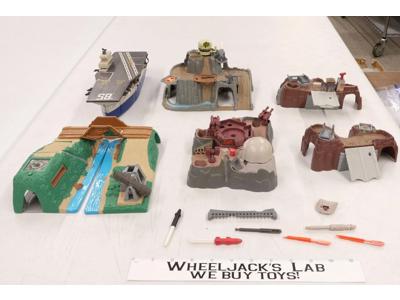 Lot of 6 Military Bases Parts & Accessories Micro Machines 1980-1990s Galoob
