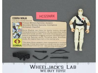Storm Shadow V1 100% Complete G.I. Joe 1984 Hasbro Vintage Action Figure