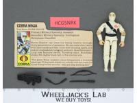 Storm Shadow V1 100% Complete G.I. Joe 1984 Hasbro Vintage Action Figure