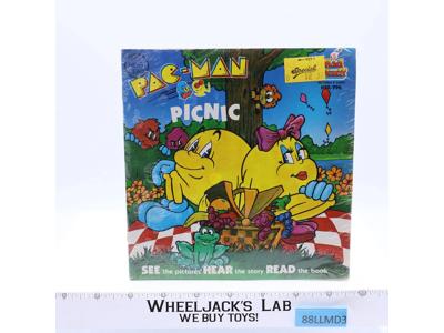 Pac-Man Picnic Book & Record Set 1982 Kid Stuff Vintage NEW SEALED