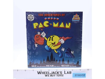 The Adventures of Super Pac-Man Book & Record Set 1982 Kid Stuff NEW SEALED