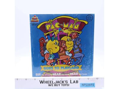 Pac-Man Goes to Playland Book & Record Set 1982 Kid Stuff NEW SEALED