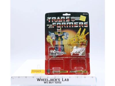 Rewind & Steeljaw SILVER 100% Complete W/CARDBACK & BUBBLE G1 Transformers