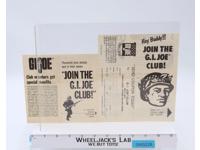 GI Joe Join the GI Joe Club Hey Buddy Brochures Authentic Vintage 1968 Accessory