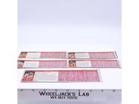 Computron Lot of 5 Action Figure Tech Specs 1987 Vintage Hasbro G1 Transformers