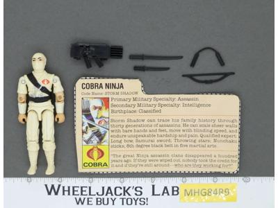 Storm Shadow V1 100% Complete G.I. Joe 1984 Hasbro Vintage Action Figure