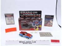 Smokescreen W/ BOX 100% Complete 1985 Vintage Hasbro G1 Transformers Action Fig