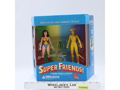 Wonder Woman & Cheetah DC Comics Super Friends! 2003 DC Direct 2-Pack NEW SEALED