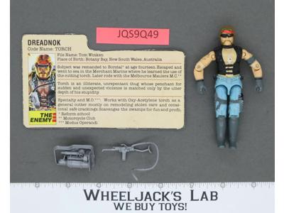 Torch V1 100% Complete G.I. Joe 1985 Hasbro Vintage Action Figure