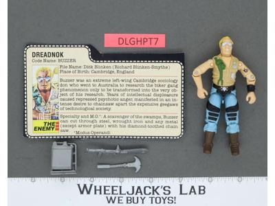 Buzzer V1 100% Complete G.I. Joe 1985 Hasbro Vintage Action Figure