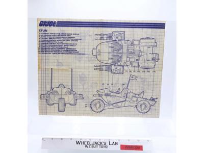 Cobra Stun 1986 ORIGINAL Instructions / Blueprints G.I. Joe Hasbro Action Figure