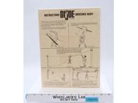 GI Joe Breeches Buoy Instruction Sheet Authentic Vintage 1967 Accessory