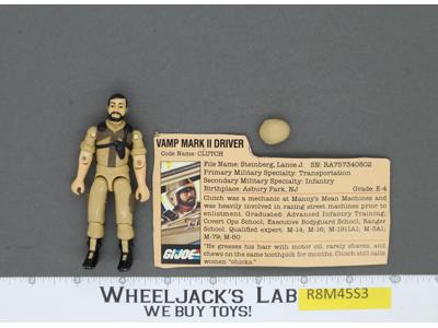 Clutch V2 100% Complete 1984 G.I. Joe Hasbro Vintage Action Figure