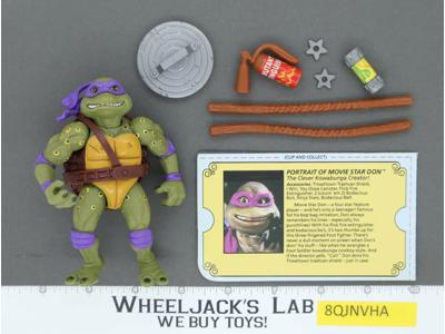 Movie Star Don Teenage 100% Complete Mutant Ninja Turtle 1992 Playmates Figure