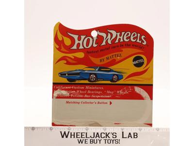 Hot Wheels Redline California Custom Miniatures Cardback ONLY Mattel 1969