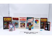 Lot of 3 Rubik's Cube Puzzles + 6 Books Vintage