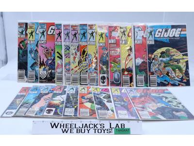 Lot of 22 GI Joe A Real American Hero Comic Books Marvel Comics Vintage 1980s