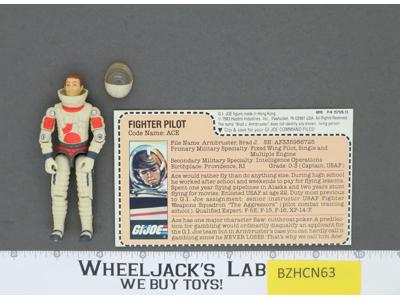 Ace V1 100% Complete G.I. Joe 1983 Hasbro Vintage Action Figure