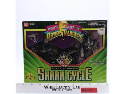 Black Ranger's Shark Cycle Complete Mighty Morphin Power Rangers 1995 Bandai