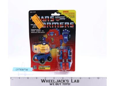 Gears W/MINISPY G1 Transformers 1985 Hasbro Vintage Action Figure NEW MOSC